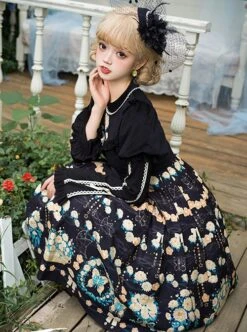 Flower Court Series Cute Sweet Doll Collar Puff Sleeve Floral Print Winter Classic Lolita Long-Sleeved Dress 13 Flower Court Series Cute Sweet Doll Collar Puff Sleeve Floral Print Winter Classic Lolita Long-Sleeved Dress -MIMY Lolita Shop 6 500x672 420