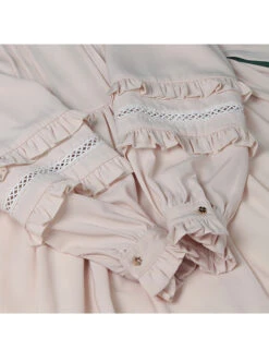 Elegant Cute Lace Pure Color Ruffles Classic Lolita Long Sleeve Dress -MIMY Lolita Shop 6 500x672 447