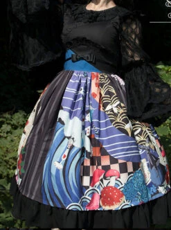 Magic Tea Party Breeze Alice Series JSK Bowknot Classic Lolita Sling Dress -MIMY Lolita Shop 6 500x672 463