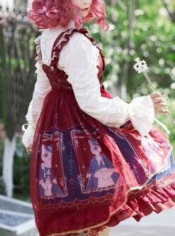 Earl Cat Lady Series JSK Bowknot Classic Lolita Sling Dress -MIMY Lolita Shop 6 500x672 477