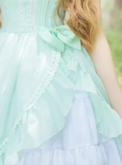 Mint Green Short Sleeve Bowknot Classic Lolita Dress -MIMY Lolita Shop 6 500x672 482