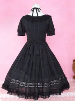 Pure Color Short Sleeves Classic Lolita Dress -MIMY Lolita Shop 6 500x672 483