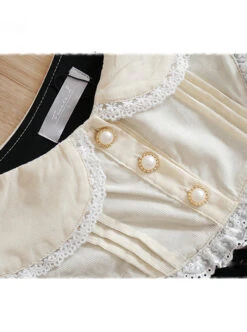 Black Corduroy Long Sleeve Classic Lolita Long Dress 13 Black Corduroy Long Sleeve Classic Lolita Long Dress -MIMY Lolita Shop 6 500x672 489