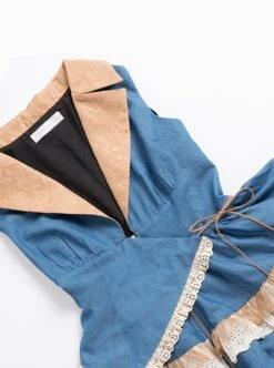 Western Rhapsody Series Jacquard V-Neck Sweet Cool Asymmetrical Fake Two-Piece Design Punk Lolita Sleeveless Dress -MIMY Lolita Shop 6 500x672 538