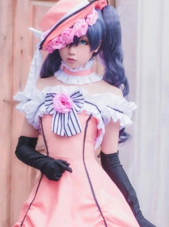 Black Butler Ciel Phantomhive Cosplay Costume Lolita Pink Dress -MIMY Lolita Shop 6 500x672 557