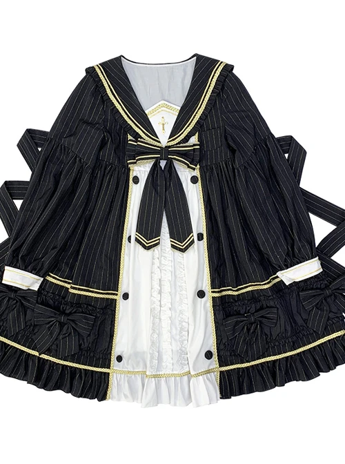Mercury Daytime Series OP Dark Gothic Lolita Long Sleeve Dress 3 Mercury Daytime Series OP Dark Gothic Lolita Long Sleeve Dress
