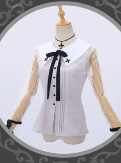 Night Lily Series Black Gothic Lolita Long Sleeve Dress -MIMY Lolita Shop 6 500x672 77