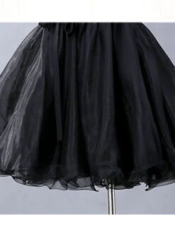 Black Lace Strapless Evening Dress -MIMY Lolita Shop 6 500x672 96