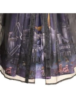 Witch Small Town Series JSK Design 2 Halloween Black Retro Gothic Lolita Sling Dress -MIMY Lolita Shop 7 500x672 105