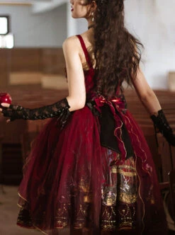 Decaying Forest Series JSK Retro Gothic Lolita Sling Dress 14 Decaying Forest Series JSK Retro Gothic Lolita Sling Dress -MIMY Lolita Shop 7 500x672 114