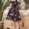 Magic Tea Party Chocolate Rabbit Series OP Lapel Sweet Lolita Short Sleeve Dress -MIMY Lolita Shop 7 500x672 121