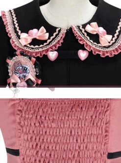 Exploding Raspberry Series JSK Autumn Winter Retro Color Matching Sweet Lolita Sling Dress And Top Set -MIMY Lolita Shop 7 500x672 168