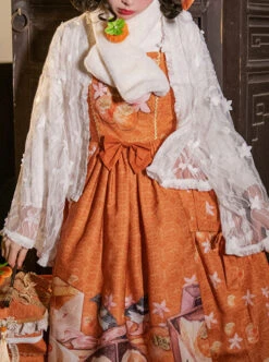 Persimmon Printing JSK Chinese Style Sweet Lolita Short Style Sling Dress -MIMY Lolita Shop 7 500x672 172
