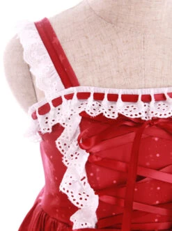 Cake Dessert Chocolate Printing Sweet Lolita Sling Dress -MIMY Lolita Shop 7 500x672 201