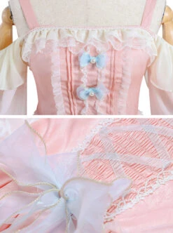 The Dreamland Series OP Pink Sweet Lolita Raglan Sleeve Dress -MIMY Lolita Shop 7 500x672 212