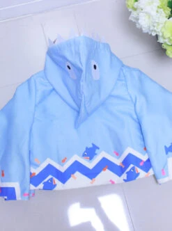 Lovely Shark Series White Long Sleeves Sweet Lolita Dress With Shark Shawl -MIMY Lolita Shop 7 500x672 242