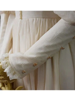 Retro Palace Slim Lace Long Style Classic Lolita Long Sleeve Dress -MIMY Lolita Shop 7 500x672 259