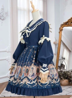 Explore The Stars Series OP Classic Lolita Long Sleeve Dress -MIMY Lolita Shop 7 500x672 277