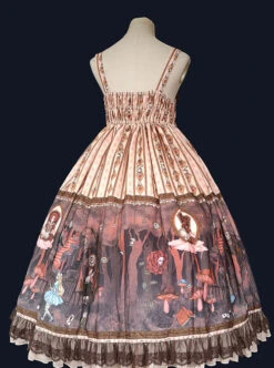 Alice Dark Forest Series JSK High Waist Classic Lolita Sling Long Dress 18 Alice Dark Forest Series JSK High Waist Classic Lolita Sling Long Dress -MIMY Lolita Shop 7 500x672 288