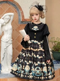 Flower Court Series Cute Sweet Doll Collar Puff Sleeve Floral Print Winter Classic Lolita Long-Sleeved Dress 16 Flower Court Series Cute Sweet Doll Collar Puff Sleeve Floral Print Winter Classic Lolita Long-Sleeved Dress -MIMY Lolita Shop 7 500x672 332