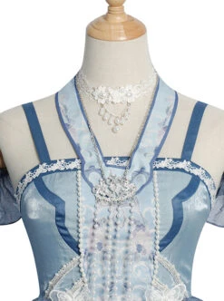 Phoenix Chirping Series JSK Chinese Style Classic Lolita Sling Dress 13 Phoenix Chirping Series JSK Chinese Style Classic Lolita Sling Dress -MIMY Lolita Shop 7 500x672 340