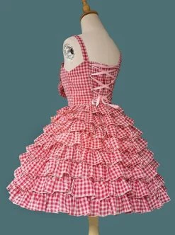 Multi-Layered Cake Skirt Series Bowknot Decoration Plaid Print Daily All-Match Classic Lolita Sleeveless Dress 16 Multi-Layered Cake Skirt Series Bowknot Decoration Plaid Print Daily All-Match Classic Lolita Sleeveless Dress -MIMY Lolita Shop 7 500x672 350