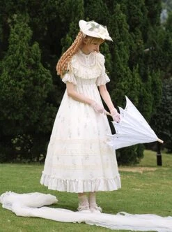 Light Green Fresh Lace Edward Collar Elegant Spring Campanula Phalaenopsis Print Imperial Dress Classic Lolita Dress 13 Light Green Fresh Lace Edward Collar Elegant Spring Campanula Phalaenopsis Print Imperial Dress Classic Lolita Dress -MIMY Lolita Shop 7 500x672 368