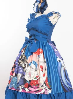 Magic Tea Party Breeze Alice Series JSK Bowknot Classic Lolita Sling Dress -MIMY Lolita Shop 7 500x672 369