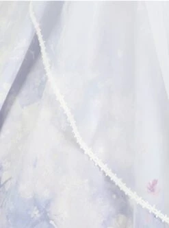 Chinoiserie Purple Stand Collar Lace Bead Chain Bow Fringe Design Swan Castle Print Classic Lolita Sleeveless Dress -MIMY Lolita Shop 7 500x672 379