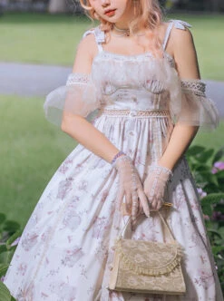 Everlasting Love Series JSK Elegant Printing Classic Lolita Sling Dress 14 Everlasting Love Series JSK Elegant Printing Classic Lolita Sling Dress -MIMY Lolita Shop 7 500x672 380
