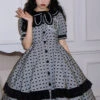 Black Film Series OP Retro Modern Girl Classic Lolita Short Sleeve Dress -MIMY Lolita Shop 7 500x672 404