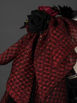 Astoria Series Flower Ruby Demonic Black Dragon Tea Party Gorgeous Gothic Lolita Rose Bowknot Sleeveless Dress Necklace Set -MIMY Lolita Shop 7 500x672 41