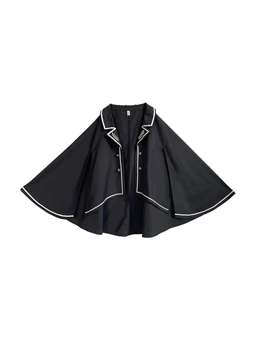 Loyal Chariot Series Military Style Handsome Detachable Brooch Irregular Hem Design Punk Lolita Long-Sleeved Dress Set 8 Loyal Chariot Series Military Style Handsome Detachable Brooch Irregular Hem Design Punk Lolita Long-Sleeved Dress Set - Image 6