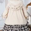 Checkerboard Grid Series Gothic Lolita Spring Plush Thermal Coat Print Sleeveless Dress Set -MIMY Lolita Shop 7 500x672 44