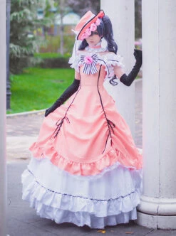 Black Butler Ciel Phantomhive Cosplay Costume Lolita Pink Dress -MIMY Lolita Shop 7 500x672 448