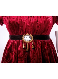 Surface Spell Juliet High Waist Jacquard Lolita Short Sleeve Dress -MIMY Lolita Shop 7 500x672 480