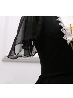 Black Short Sleeves Crucifix Gothic Lolita Dress -MIMY Lolita Shop 7 500x672 51