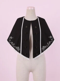 Late Autumn Chapel Retro Gothic Lolita Long Sleeves Dress And Shawl -MIMY Lolita Shop 7 500x672 75