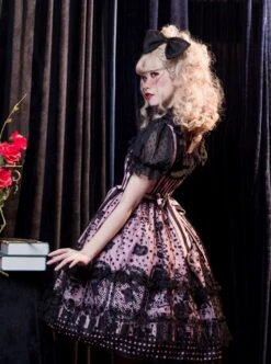 Striped Witch Cat Print Detachable Black Star Lace Net Yarn Halloween Gothic Lolita Sleeveless Dress 19 Striped Witch Cat Print Detachable Black Star Lace Net Yarn Halloween Gothic Lolita Sleeveless Dress -MIMY Lolita Shop 7 500x672 96