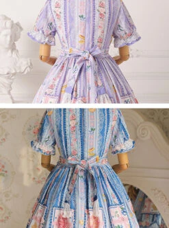 Blueberry Berry Series OP Printing Sweet Lolita Short Sleeve Dress -MIMY Lolita Shop 8 500x672 110