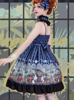 Magic Tea Party- Garden Restaurant Series JSK Bowknot Sweet Lolita Sling Dress -MIMY Lolita Shop 8 500x672 113