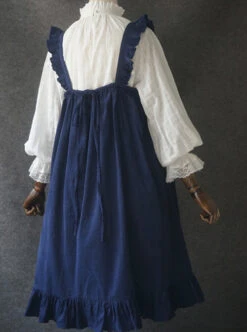 Dark Red Fungus Lace Corduroy Skirt Sweet Lolita Dress -MIMY Lolita Shop 8 500x672 157