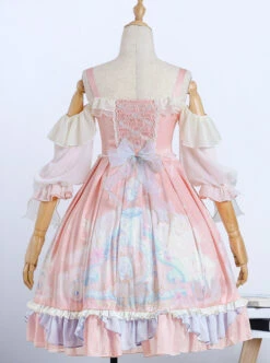 The Dreamland Series OP Pink Sweet Lolita Raglan Sleeve Dress -MIMY Lolita Shop 8 500x672 172
