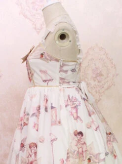 Oil Painting Angel Series JSK Sweet Lolita Sling Dress -MIMY Lolita Shop 8 500x672 182