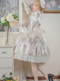 Finch And Cream Flower Series OP Sweet Lolita Long Sleeve Dress -MIMY Lolita Shop 8 500x672 188