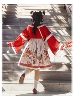 Chinese New Year Style Cute Tigers Printing JSK Sweet Lolita Winter Red Sleeveless Dress Short Coat Set 26 Chinese New Year Style Cute Tigers Printing JSK Sweet Lolita Winter Red Sleeveless Dress Short Coat Set -MIMY Lolita Shop 8 500x672 190