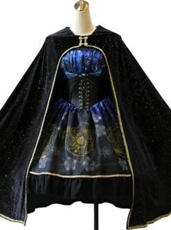 Black Grey Meteorite Magic PrintedLolita Dress -MIMY Lolita Shop 8 500x672 2