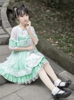 Camellia Series Chinese Style Embroidery High Waist Lolita Dress -MIMY Lolita Shop 8 500x672 204