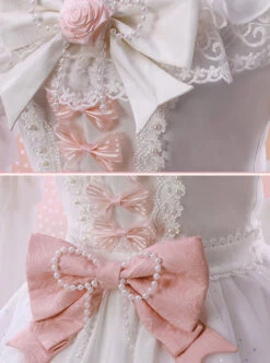 Elegant Pink Bowknot White Classic Lolita Wedding Dress 13 Elegant Pink Bowknot White Classic Lolita Wedding Dress -MIMY Lolita Shop 8 500x672 224