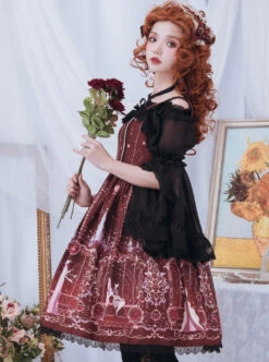 Astrology College Series PrintingJSK Classic Lolita Sling Dress -MIMY Lolita Shop 8 500x672 226